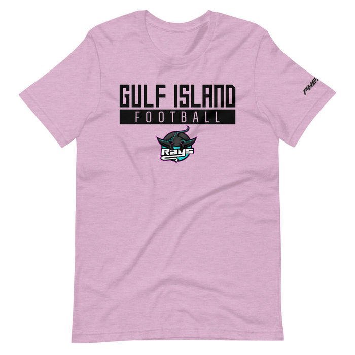 Gulf Island Prep Football Short-Sleeve Unisex Tee - Lilac