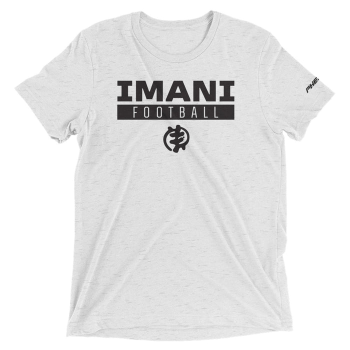 Imani Black Logo Tri Blend SS Tee
